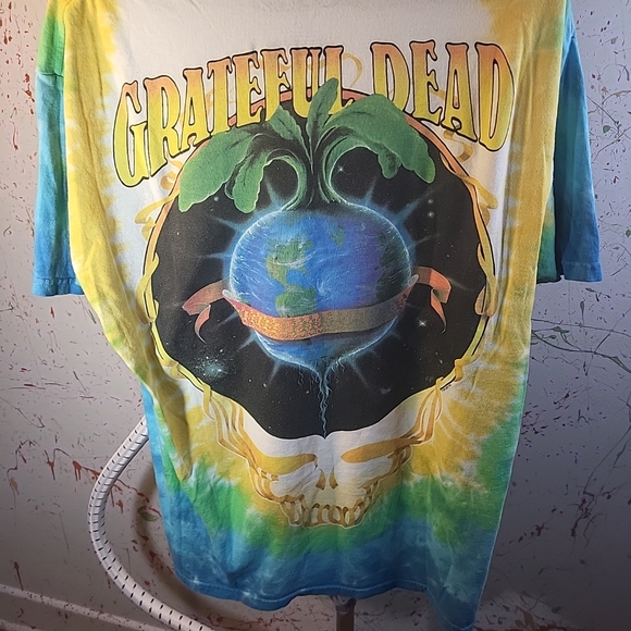 Vintage Grateful Dead Keep It Green T-shirt men Size L Liquid Blue Tag 1998 - Picture 5 of 6